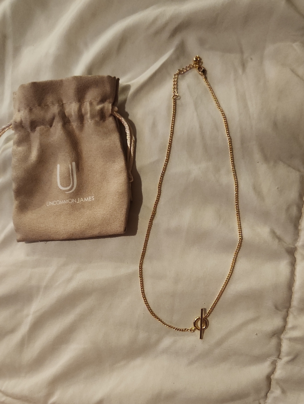 Uncommon James Gold Toggle Circle Necklace